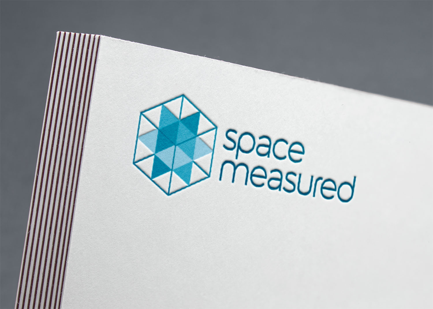 Space Measured Logo Mockup