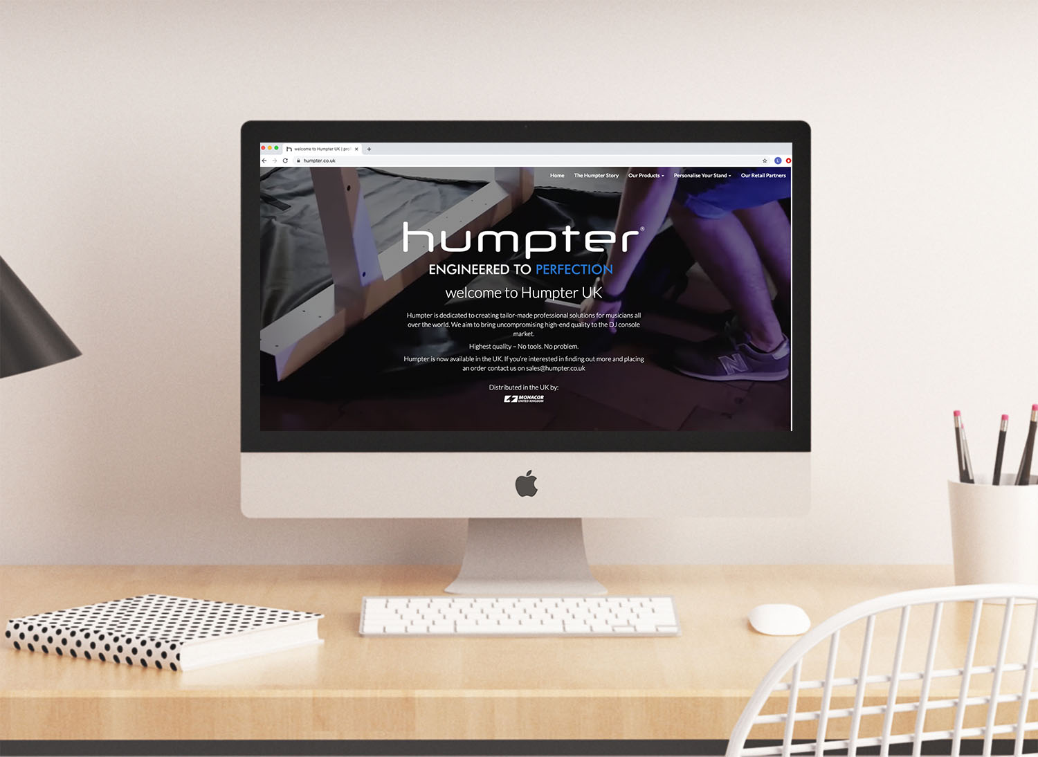 Humpter Website home page