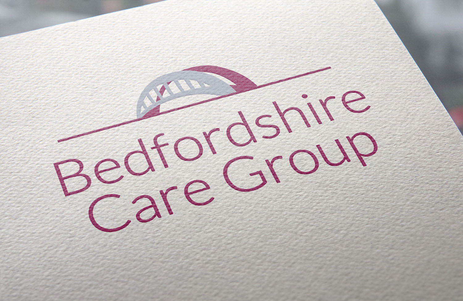 Bedfordshire Care Group logo mockup